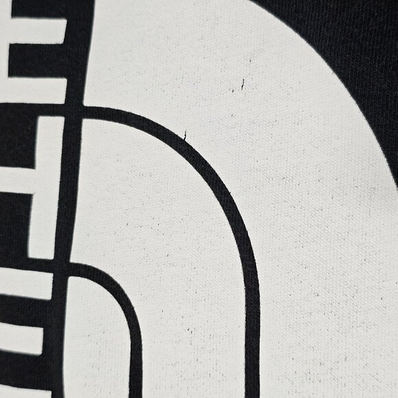 The North Face Mens Hoodie Size XL Black Distressed - Picture 9 of 10